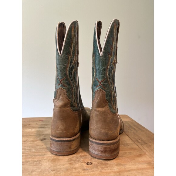 Twisted X Men\'s Leather Western Boots Green Square Toe Wide 8 EE Rancher main image 5